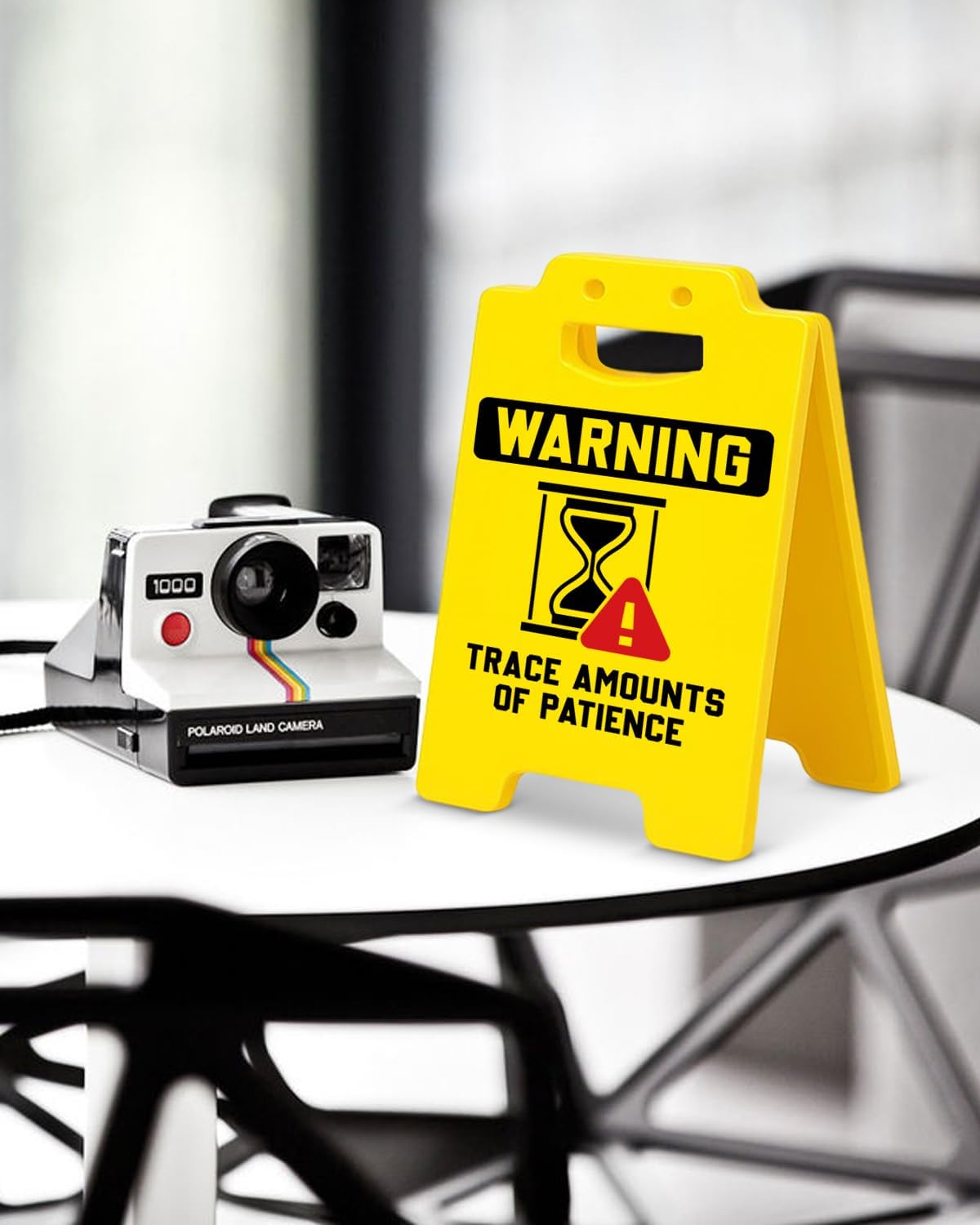 Funny Office Desk Decor Sign Trace Amounts of Patience Sign Cubicle Decorations Humor Office Gifts for Boss Supervisor Leader Coworker BST202
