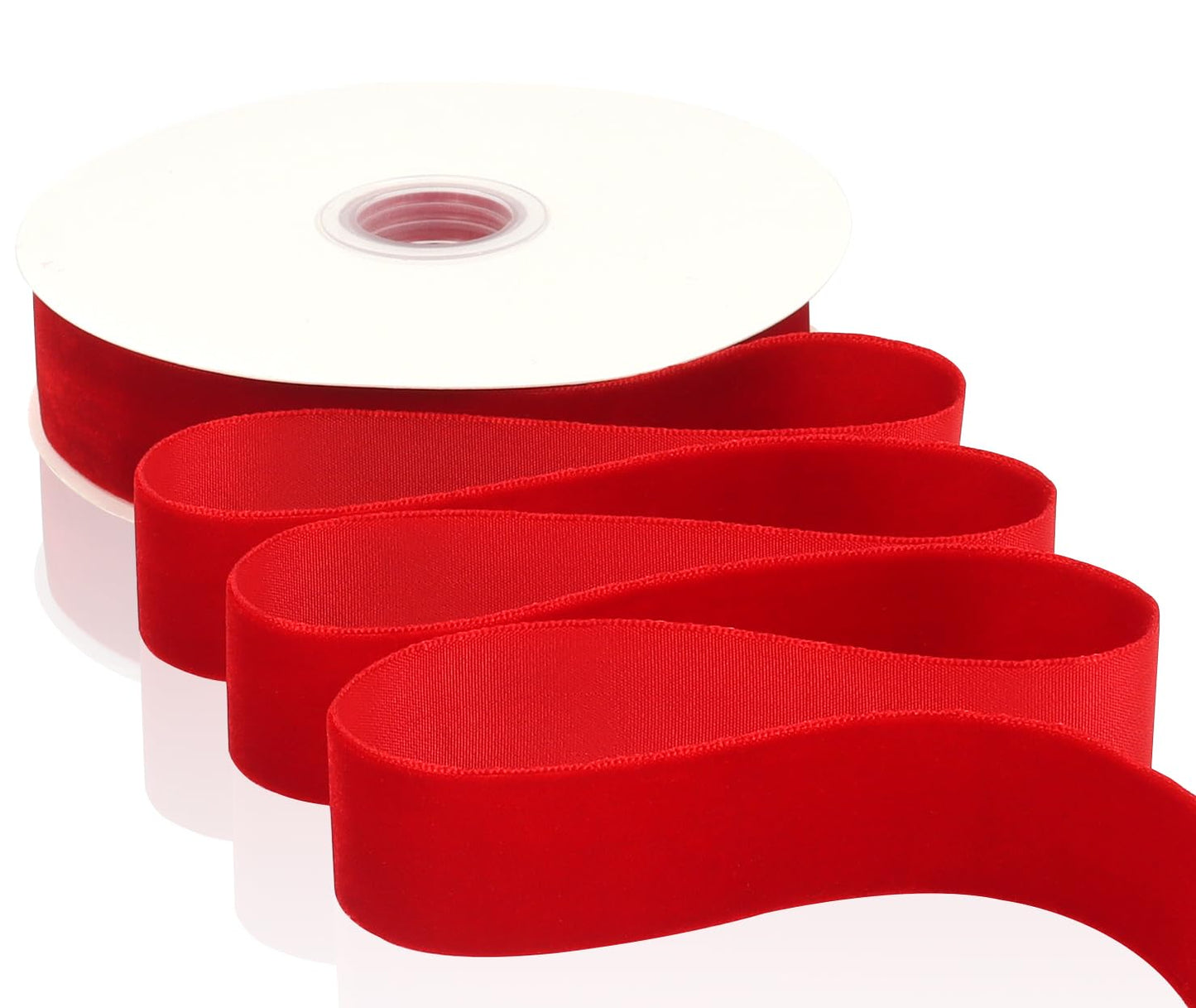 Red Velvet Ribbon 3/8 Inch X 12 Yards Christmas Ribbon for Gift Wrapping Christmas Ornaments Crafts Home Décor BST220
