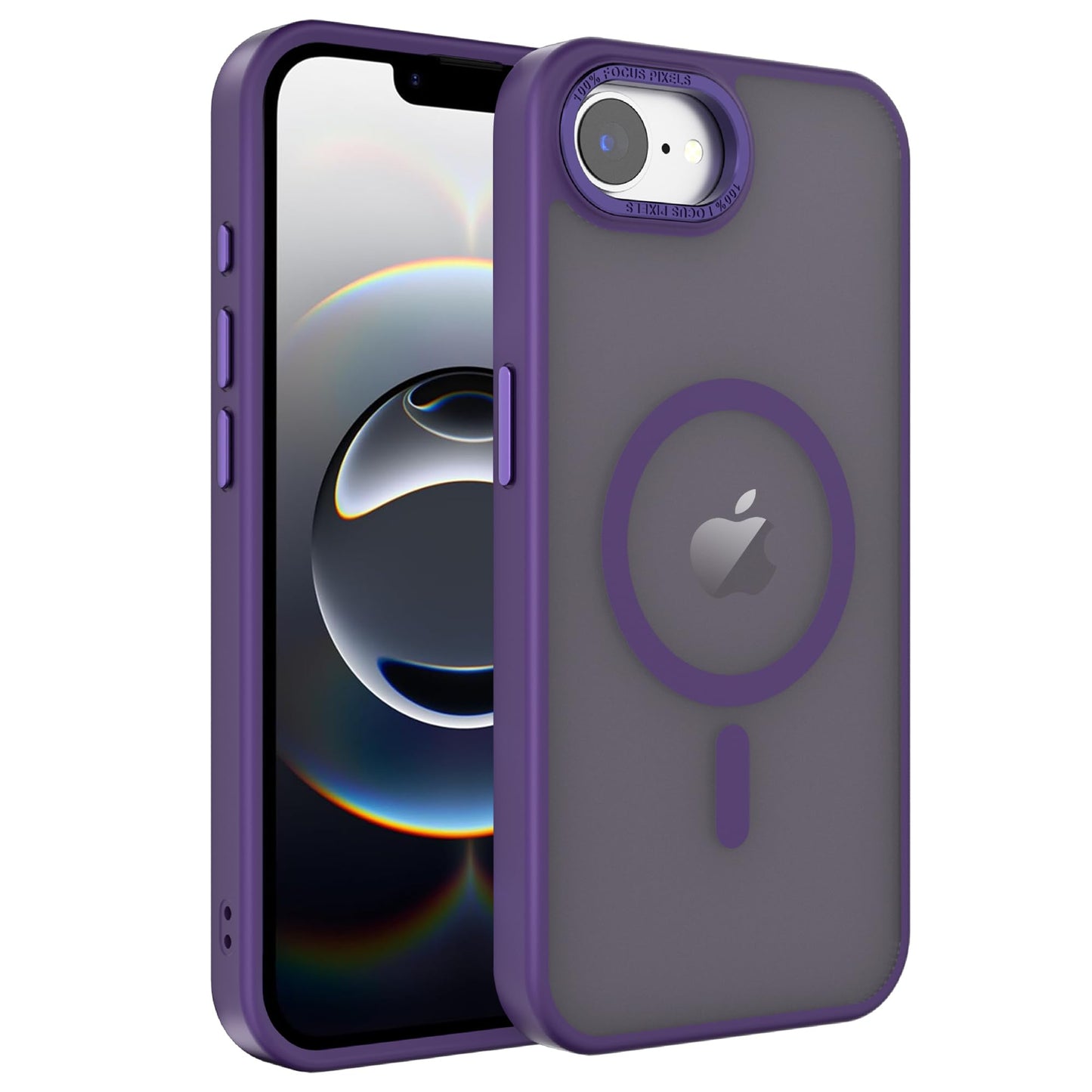 Magnetic for iPhone 17 Air Phone Case, [Compatible with MagSafe], Screen Protector X1, [Military Grade Drop Protection],Matte Finish,Slim,Shockproof,Protective (Black, iPhone 17 AIR) WN420