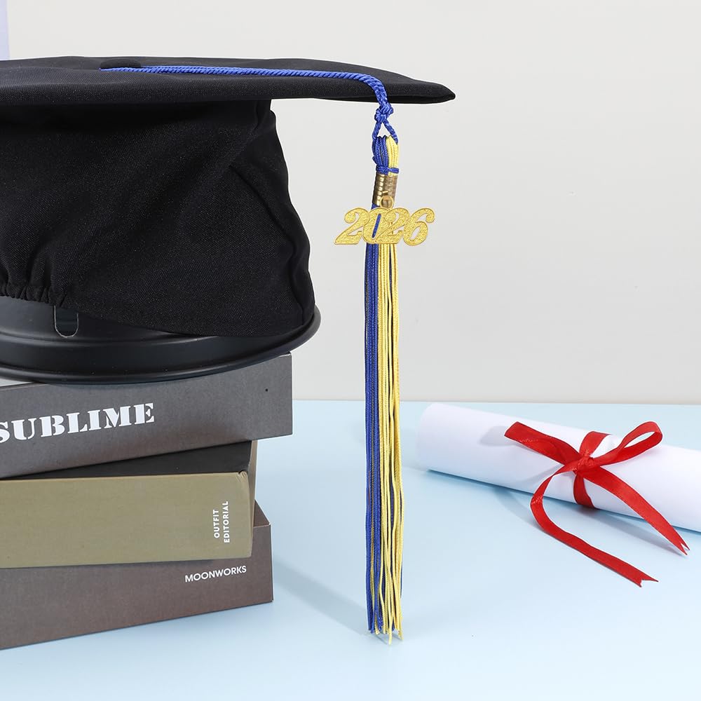 2026 Black Tassel Graduation with Charm,Graduation Cap Accessories,2026 Tassels for Caps Kindergarten Elementary School Middle School University Gifts for Students,Congrats Grad Ceremony Essentials BST220