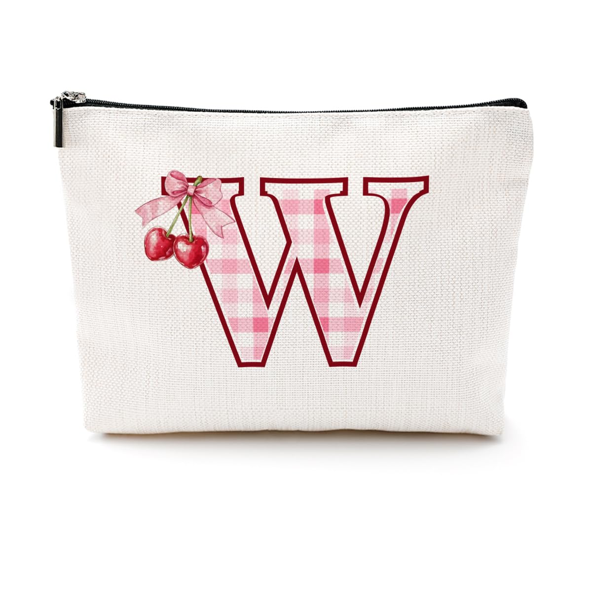 Soccer Gifts Initial Makeup Bag Soccer Girl Gifts Cosmetic Bag Letter D | Monogrammed Zipper Pouch Soccer Accessories for Girls Women Player Coaches Friend Graduation Birthday Gifts BST202