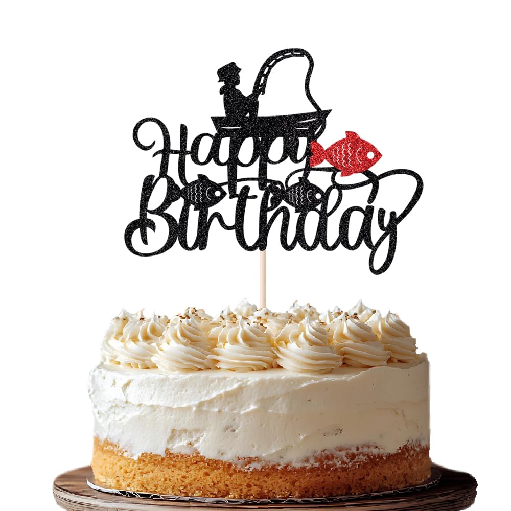 Music Happy Birthday Cake Topper，Roll Music Cake Decor Hip Hop Dancing Ball Cake Decorations，Guitar Note Birthday Party Supplies BST220