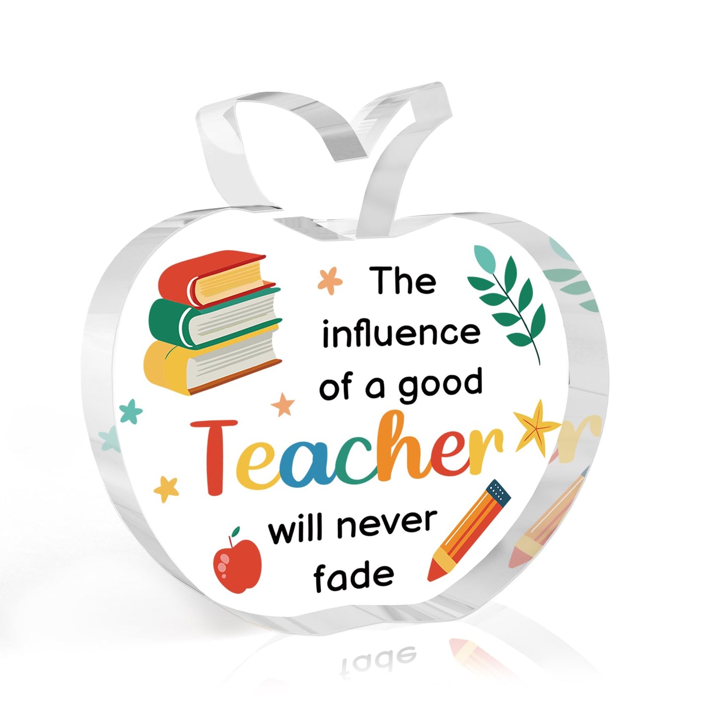 Teacher Appreciation Gifts End of Year Thank You Christmas Retirement Back to School Graduation Halloween Thanksgiving Teacher Gifts for Women Acrylic Plaque Decor with Sunflower for Teachers BST326L