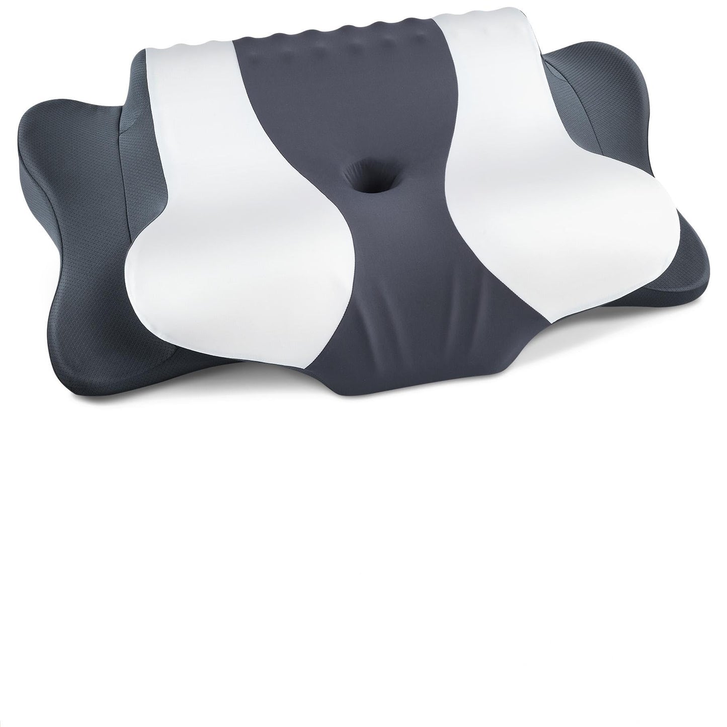 DONAMA Cervical Pillow for Neck and Shoulder,Contour Memory Foam Pillow,Ergonomic Neck Support Pillow for Side Back Stomach Sleepers with Pillowcase-Standard Size BST220