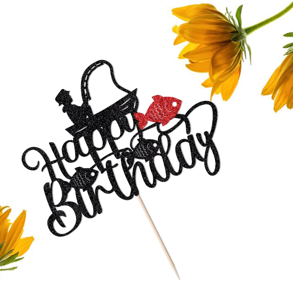 Music Happy Birthday Cake Topper，Roll Music Cake Decor Hip Hop Dancing Ball Cake Decorations，Guitar Note Birthday Party Supplies BST220