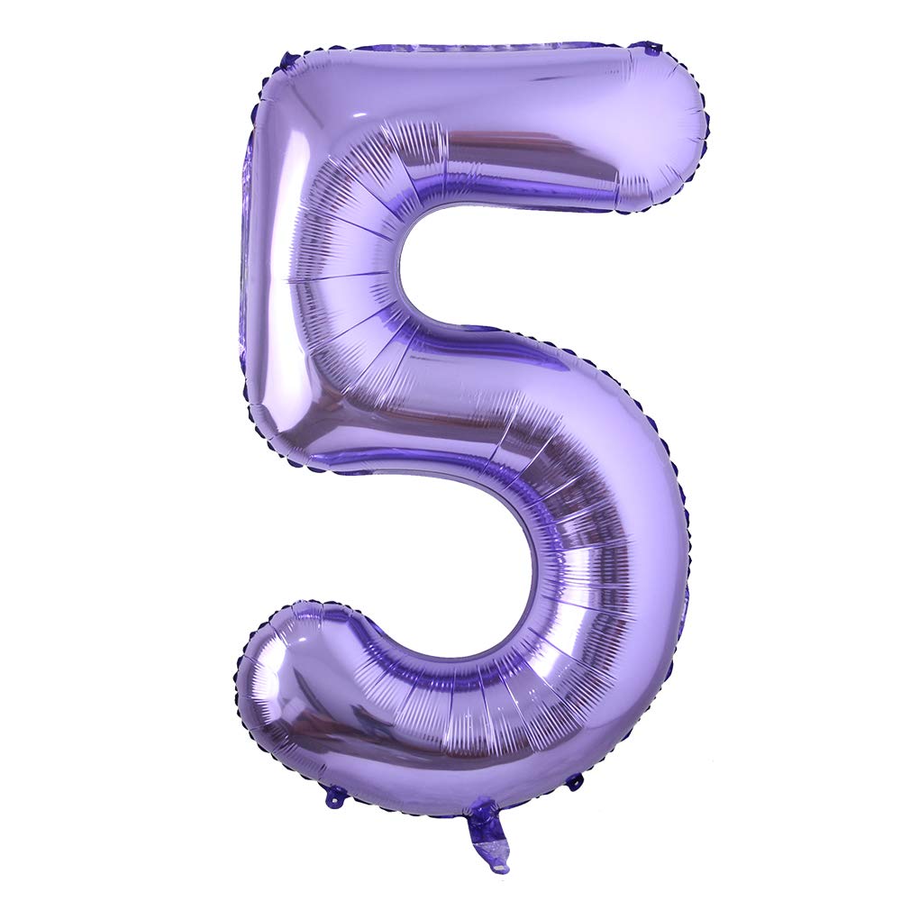 40inch Purple Helium Foil Number Balloons Large Figures Inflatable Balls Baby Shower Birthday Wedding Decoration Party Supplies (40 Inch Purple 8) BST326L