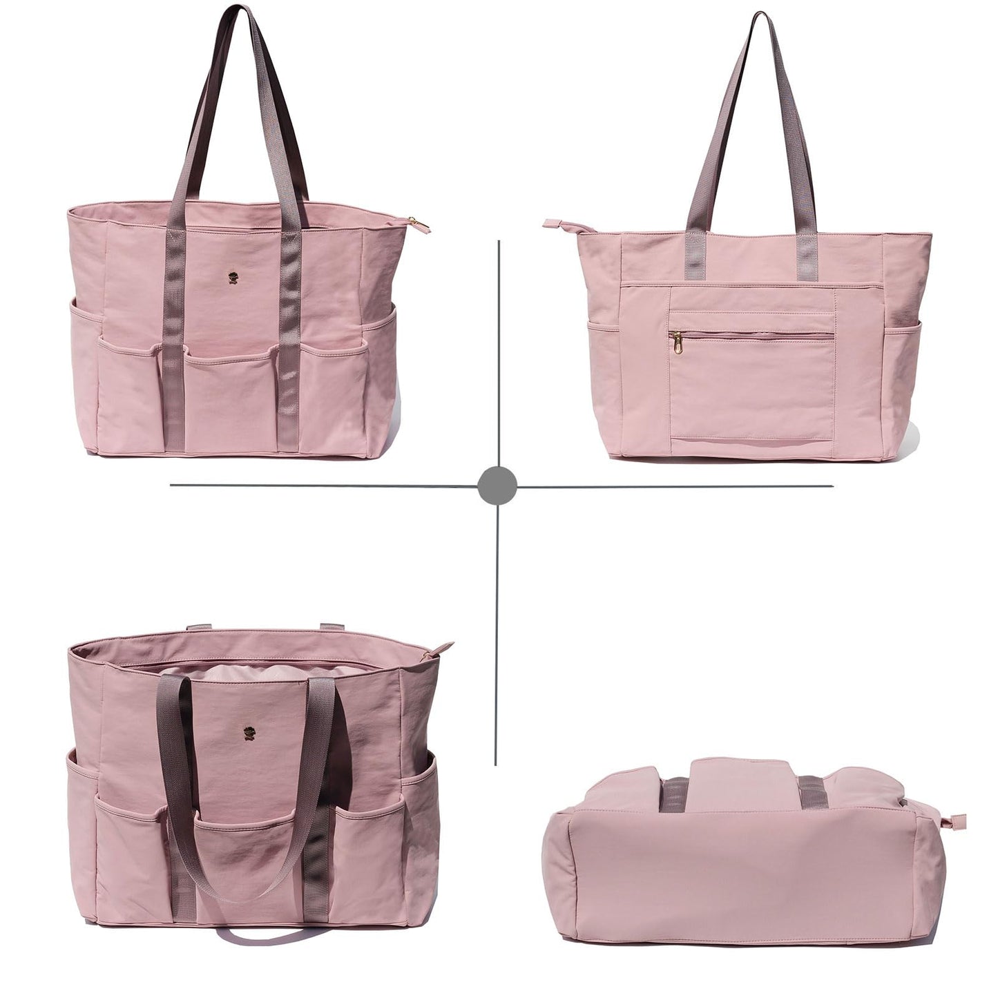 ESVAN Utility Tote Bag Weekender Duffle Bag with 13 Pockets - Perfect for Travel, Work, Gym, Beach, Teachers, and Nurses BST326H