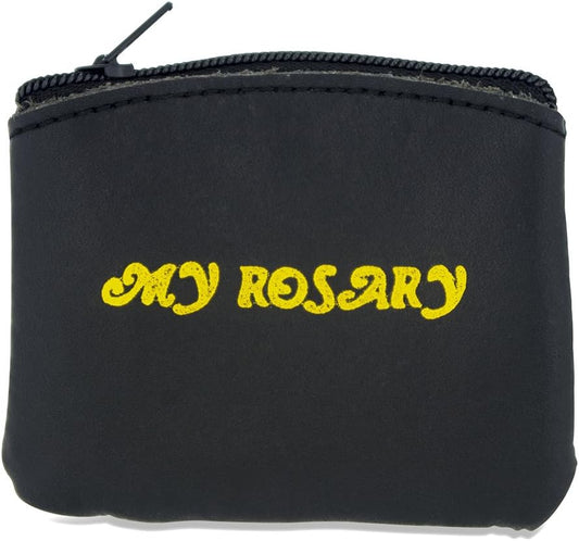 Venerare Genuine Leather My Rosary Rosary Pouch (Black, 1-Pack) BST220