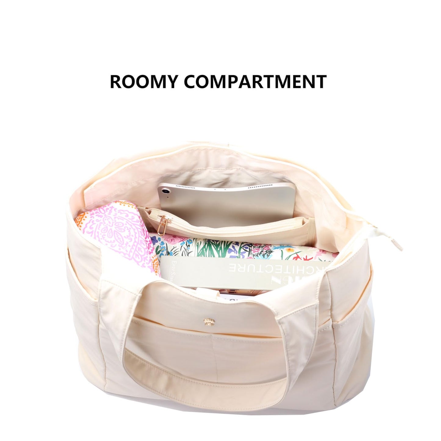 ESVAN Yoga Tote Bag Mat bag Women Shoulder Bags Carryall Tote for Travel Office Workout Gym Nurse Beach BST326H