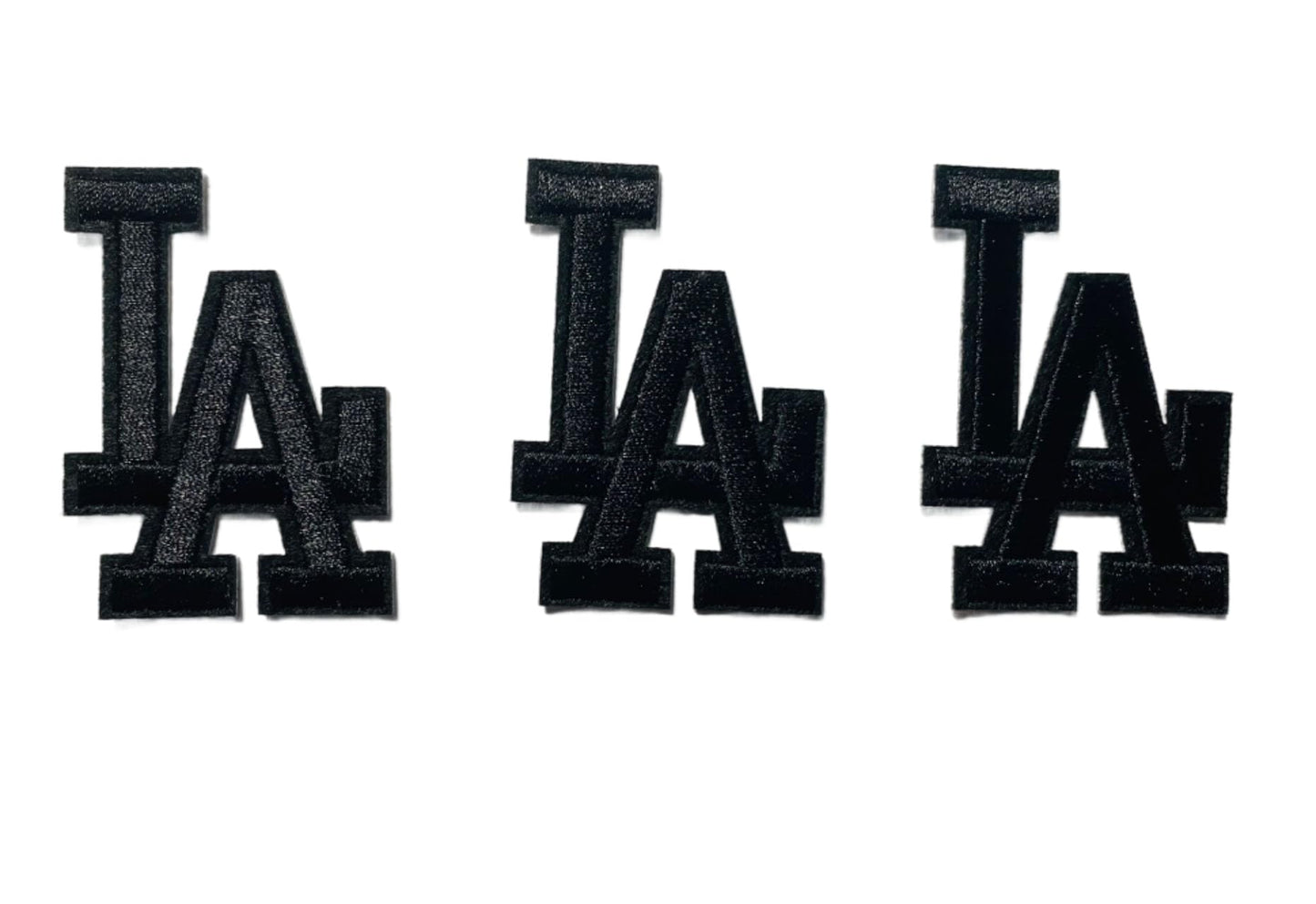 Iron-On Los Angeles Letter Patch, Stars & Stripes, 2.25 x 1.5 in, 3-Pack BST220