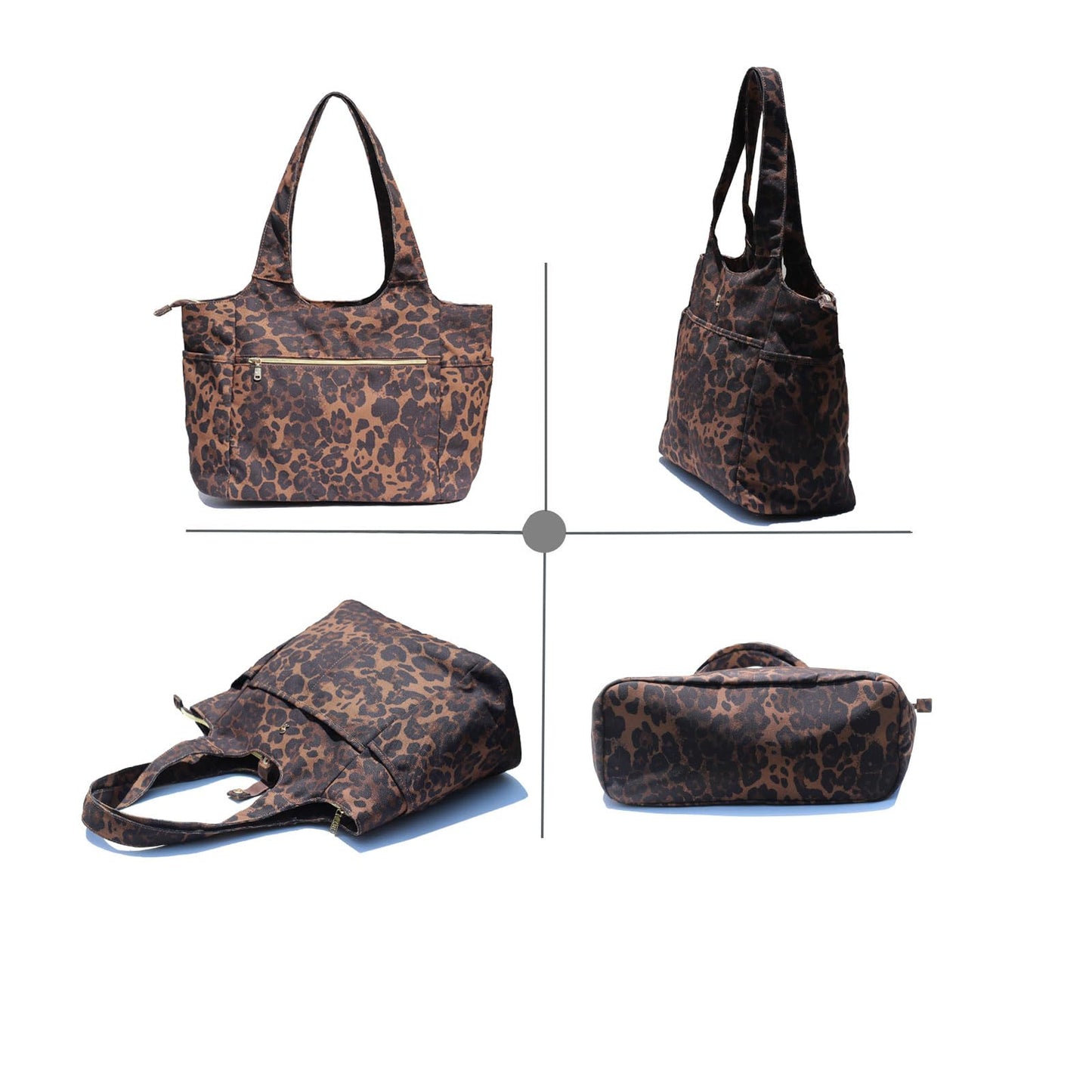 ESVAN Yoga Tote Bag Mat bag Women Shoulder Bags Carryall Tote for Travel Office Workout Gym Nurse Beach BST326H