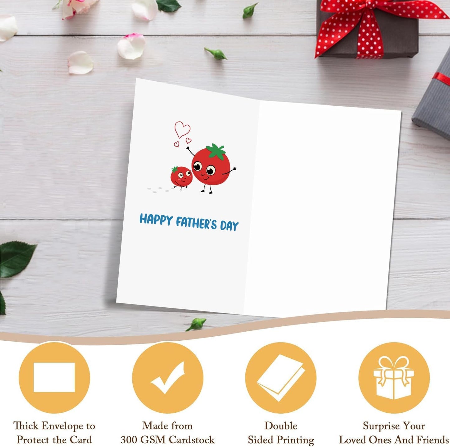Funny Fathers Day Card for Dad Daddy Bonus Dad, Cute Cards for Fathers Day, Father's Day Cards from Son Daughter, Father's Day Cards Gift For Men Him BST202