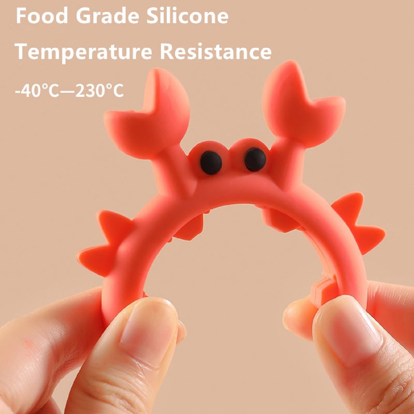 4 Pcs Crab Spatula Holder, Crab Spoon Holder for Pot, Crab Utensil Rest, Creative Crab Shaped Spatula Rack, Silicone Multifunctional Cute Crab Spatula Holder Anti-overflow Clip (Mixed Colors) BST220