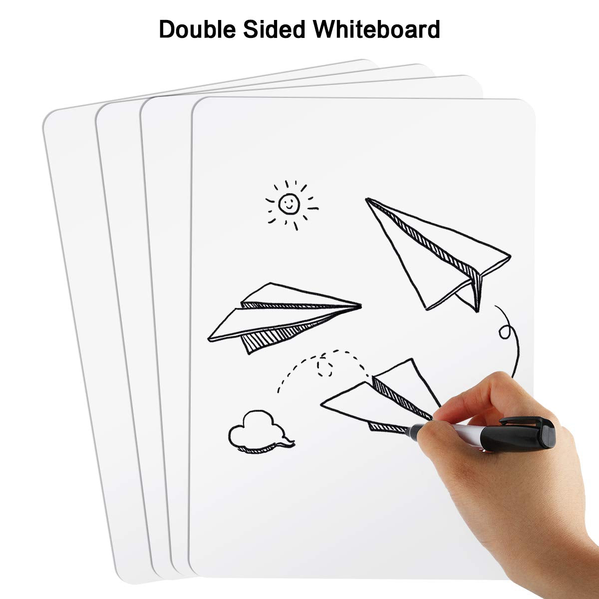 Dry Erase Lapboards, HERKKA 32 Pack Double Sided Dry Erase Lap Boards 9 x 12.5 Inch Small Dry Erase Boards for Students Classroom Teacher Supplies DD1210