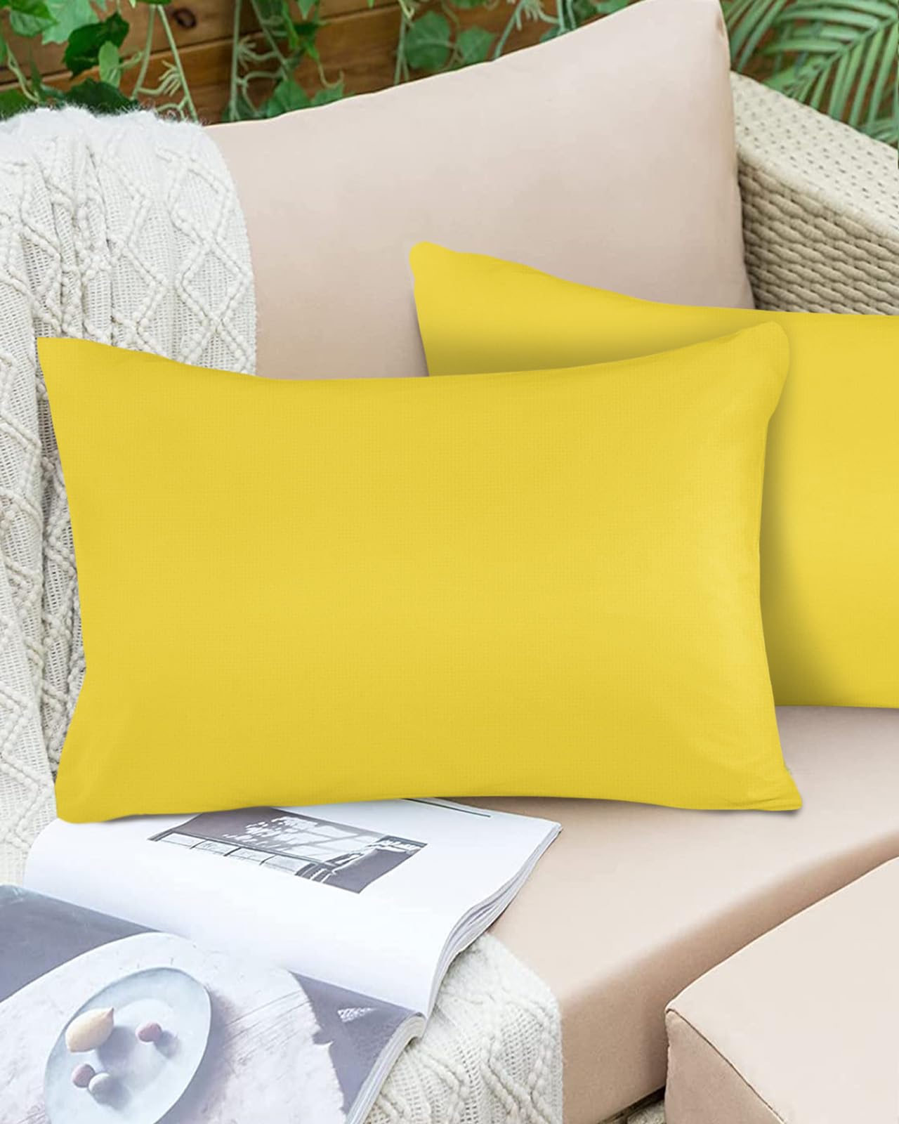T&H XHome Pillow Covers 12x20 Inch Boho Style Orange Vintage Art Carpet Soft Brushed Microfiber Pillowcases with Hidden Zipper Closure Bed Pillow Shams for Bedroom Sofa Car BST202