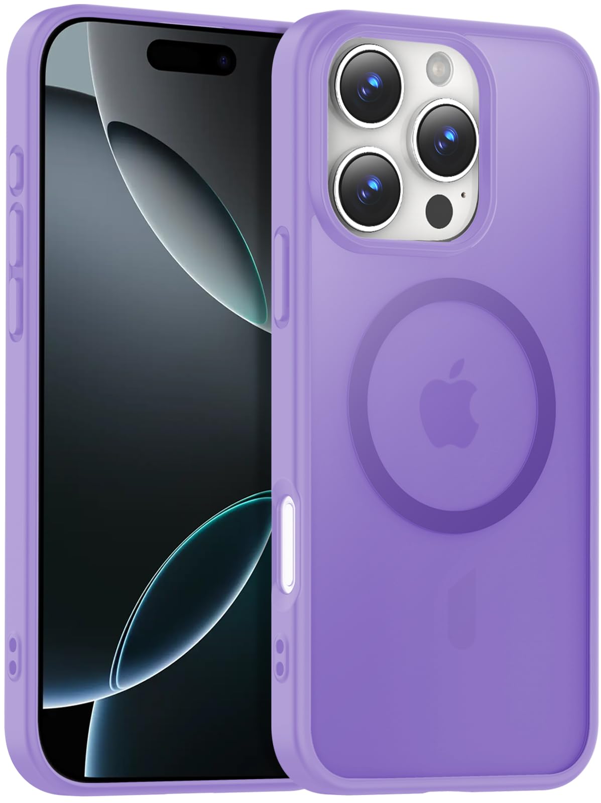 for iPhone 17 Pro Max Case Clear with Screen Protector, Compatible with Magsafe, Anti-Yellowing, Military-Grade Protection, Shockproof Slim Magnetic Phone Case Cover, Black WN420
