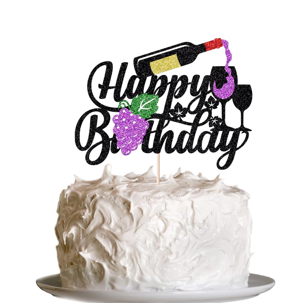 Music Happy Birthday Cake Topper，Roll Music Cake Decor Hip Hop Dancing Ball Cake Decorations，Guitar Note Birthday Party Supplies BST220