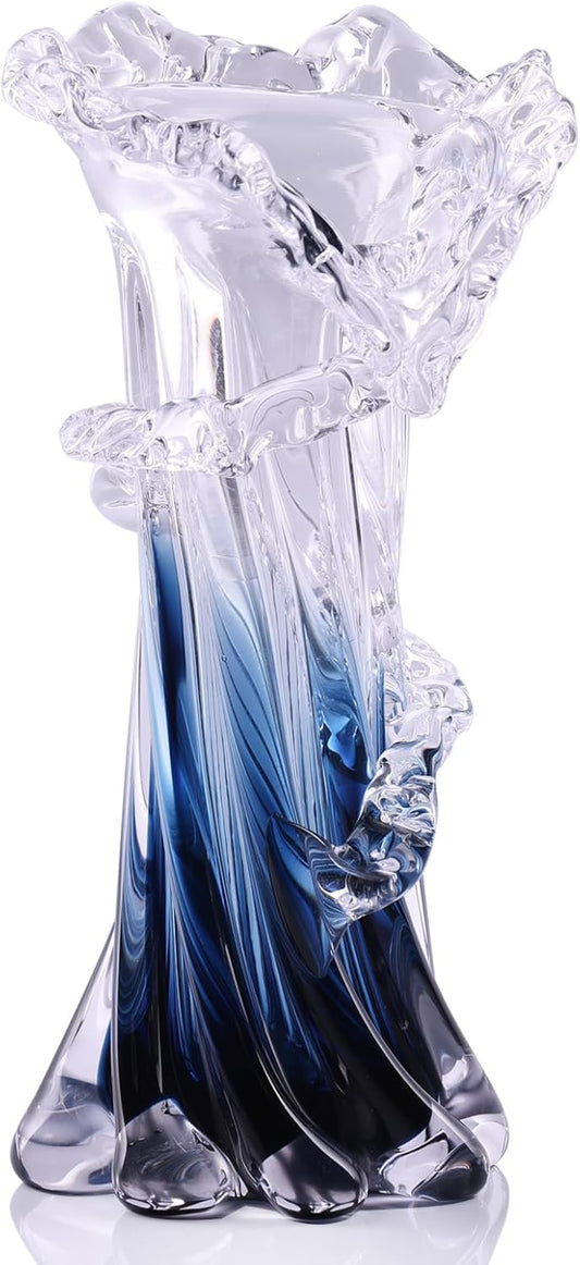 Blue White Clear Wave Vases Gradient 101