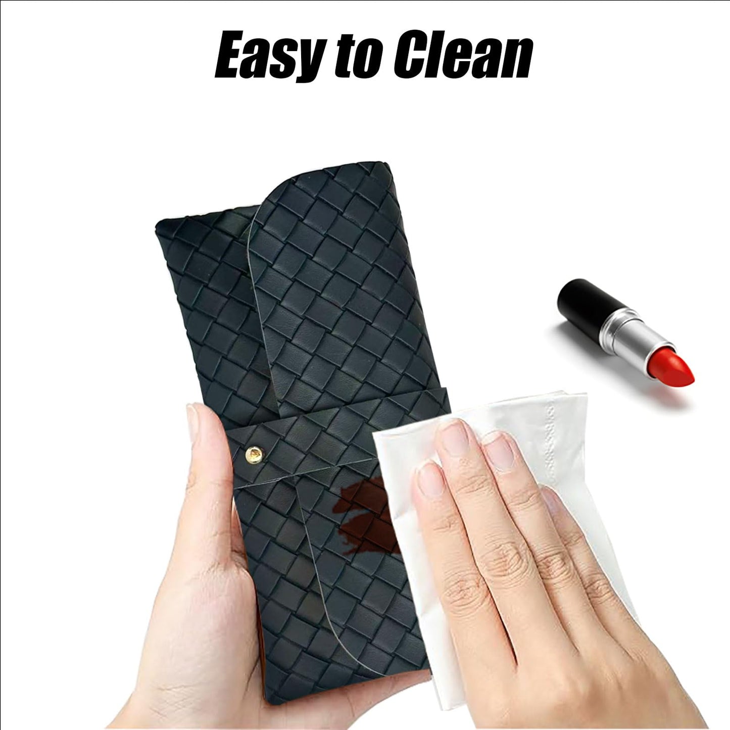 Glasses storage bag Travel sunglasses myopia glasses storage bag Fashion leather storage bag WN420