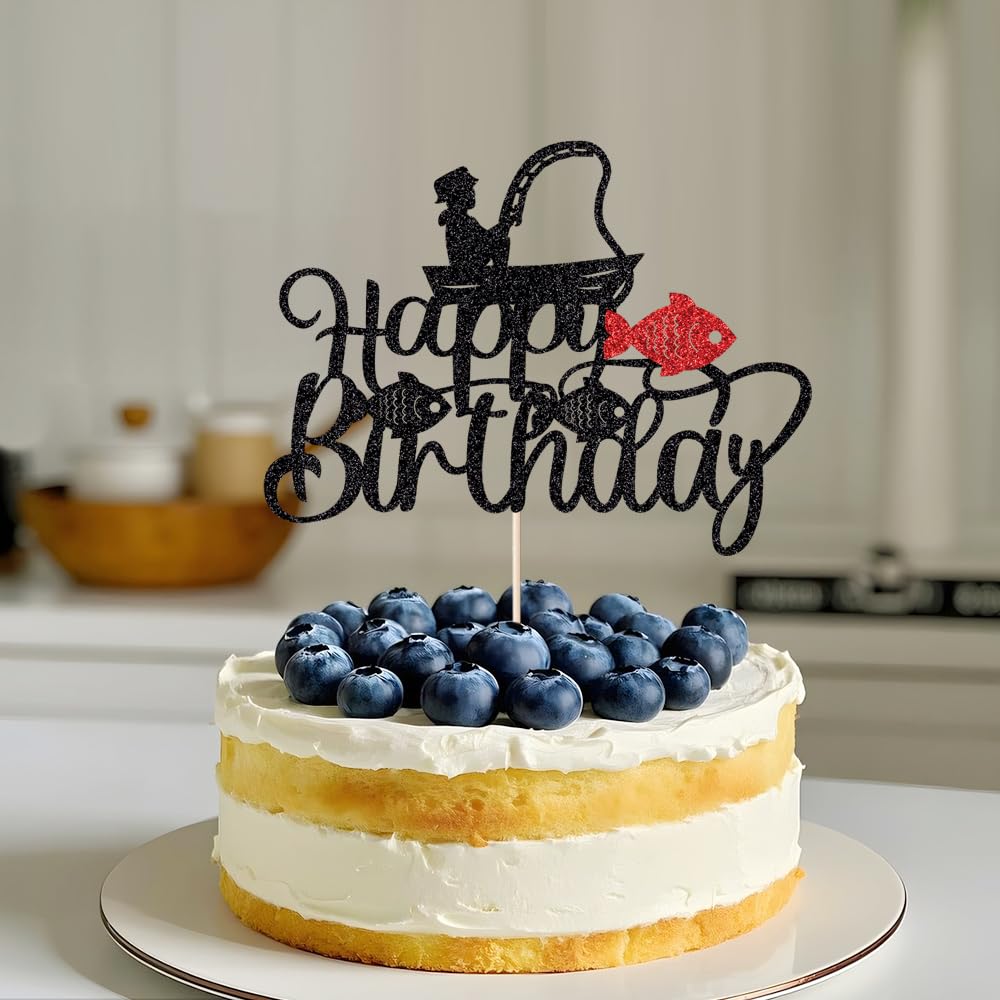 Music Happy Birthday Cake Topper，Roll Music Cake Decor Hip Hop Dancing Ball Cake Decorations，Guitar Note Birthday Party Supplies BST220