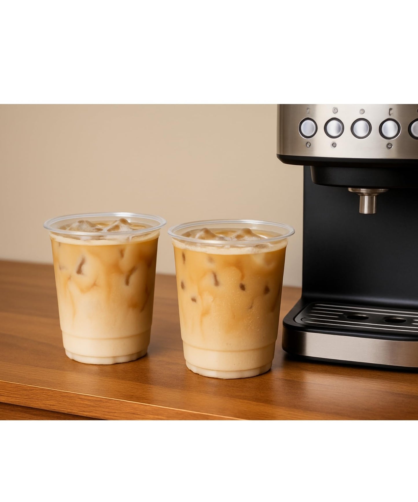 Cappatua 16 oz Clear Plastic Cups 100 Pack – Disposable Drinking Cups for Party, BPA-Free Cold Cups, Recyclable & Durable Plastic Party Cups Tumblers for Iced Coffee, Cocktails, Juice, Wine, Beer BST326H