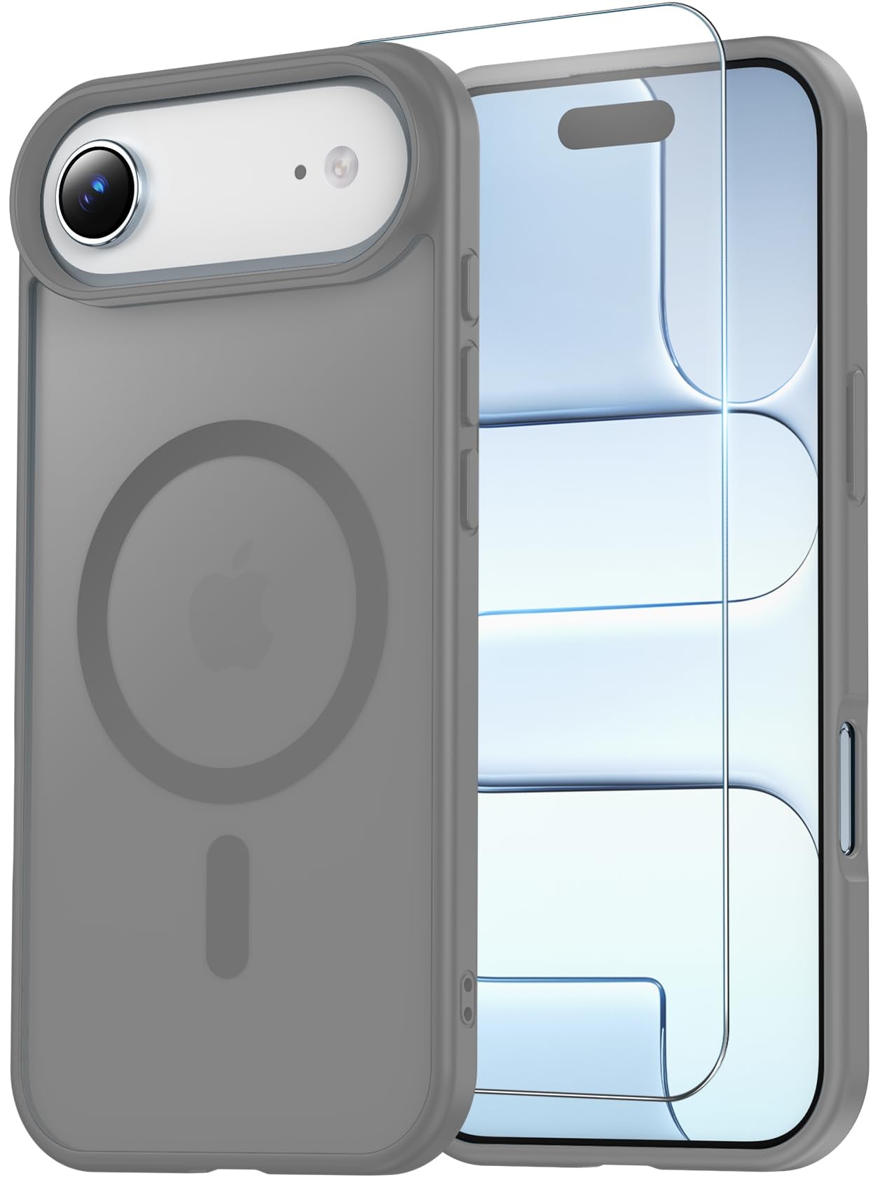 for iPhone 17 Pro Max Case Clear with Screen Protector, Compatible with Magsafe, Anti-Yellowing, Military-Grade Protection, Shockproof Slim Magnetic Phone Case Cover, Black WN420