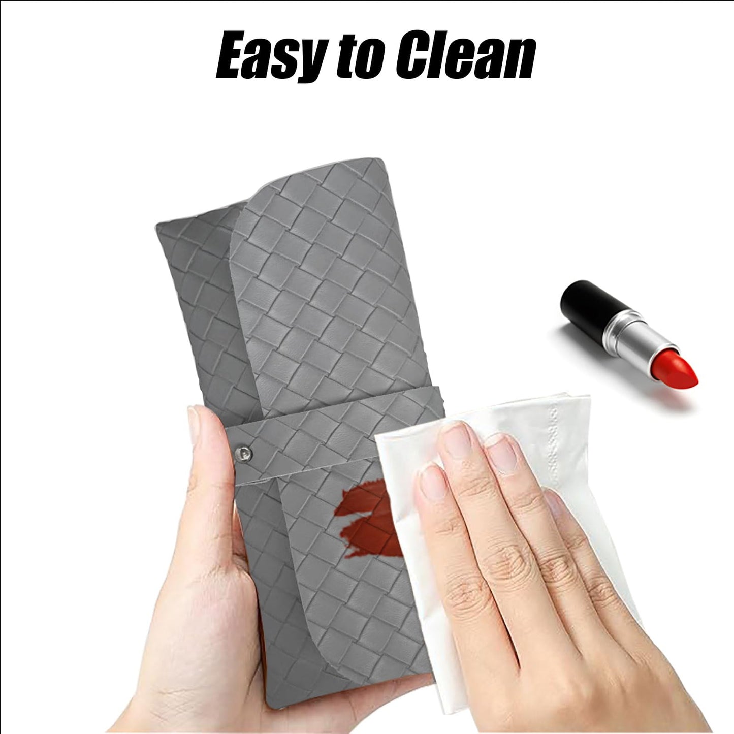 Glasses storage bag Travel sunglasses myopia glasses storage bag Fashion leather storage bag WN420