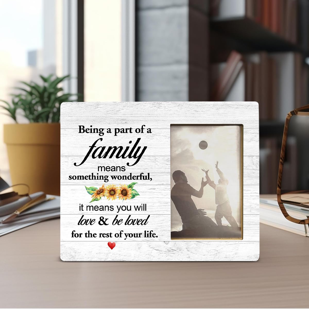 Yuzi-n Memorial Gifts for Loss of Brother Sympathy Wood Picture Frame | Remembrance Brothers Gifts, Memorial Picture Frame for 4x6 Inches Photo BST326H
