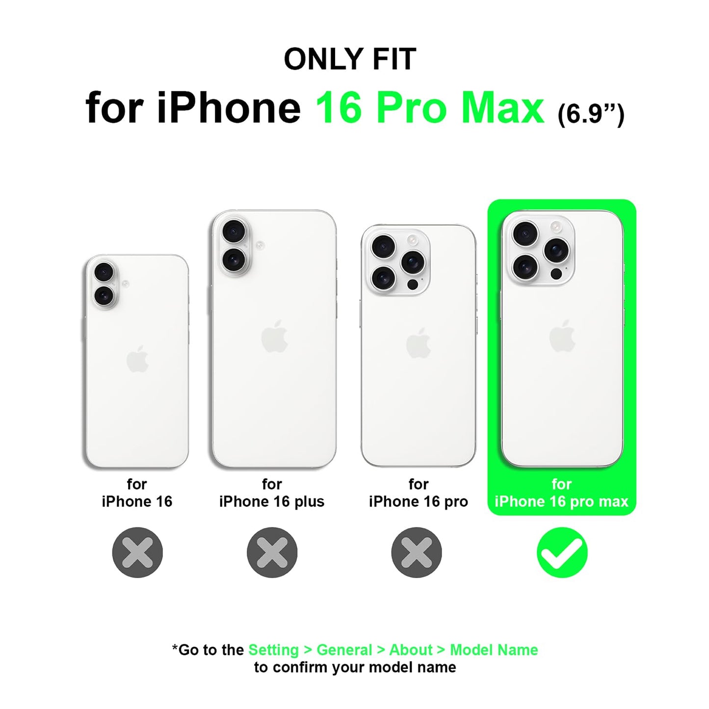 PULOKA for iPhone 14 Pro Transparent Case, Compatible with MagSafe, Clear Protector Slim Cover, Magnetic Phone Case for iPhone 14 Pro 6.1 inch Balck WN420