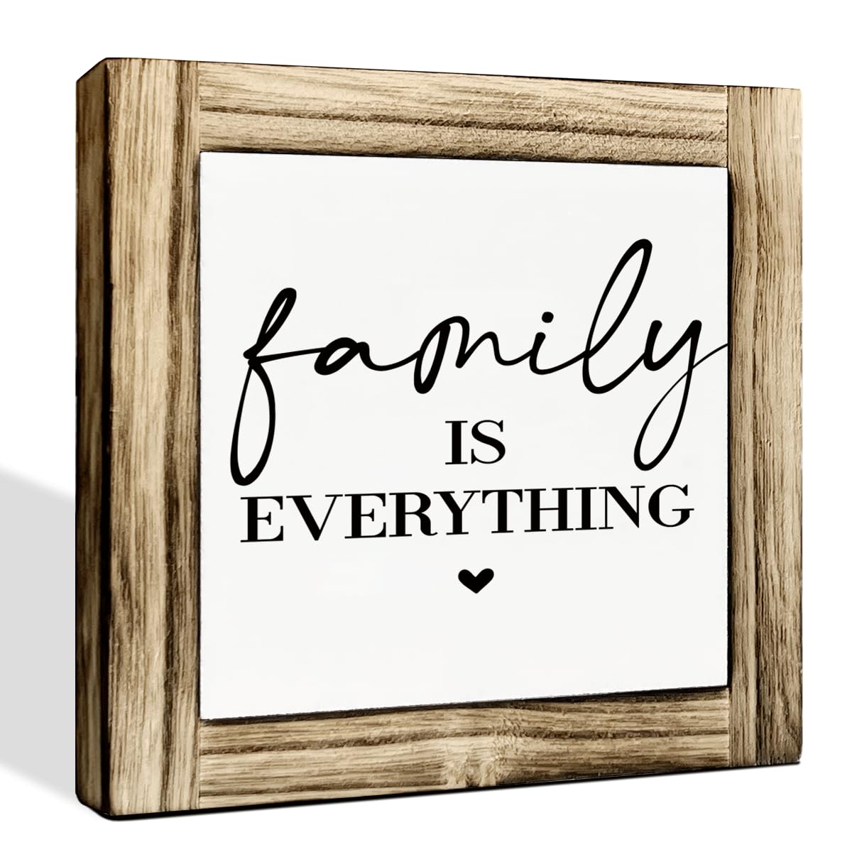 Homes Decor Signs, Decorative Wooden Box Sign, Farmhouse Decors for Living Room, Bedroom, Kitchen, New Home Decor, Shelf Counter Decoration, Home Sweet Home Sign, 5.9×5.9 inches BST220