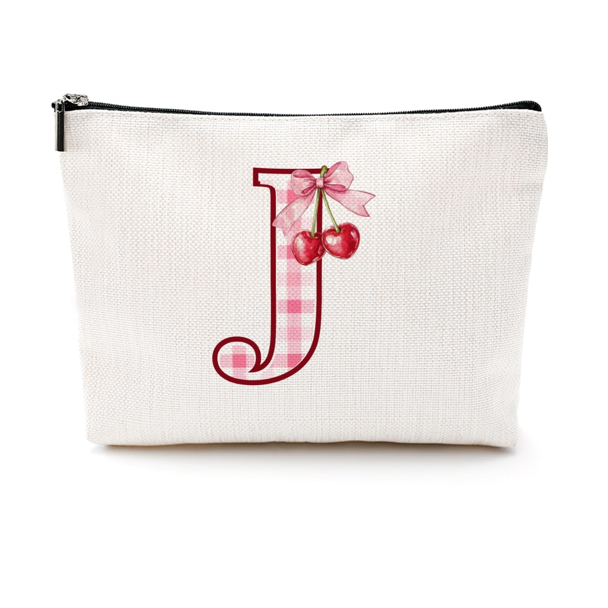 Soccer Gifts Initial Makeup Bag Soccer Girl Gifts Cosmetic Bag Letter D | Monogrammed Zipper Pouch Soccer Accessories for Girls Women Player Coaches Friend Graduation Birthday Gifts BST202