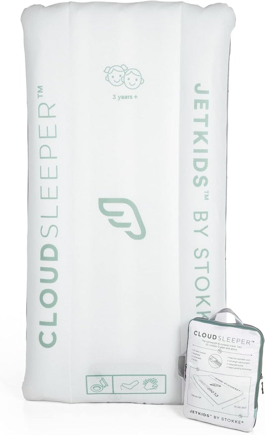 Stokke JetKids CloudSleeper, White - Inflatable Kids’ Travel Bed