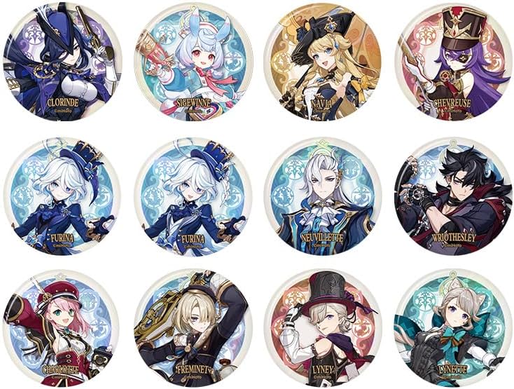 Genshin Impact Court of Fontaine Themed Series Character Badge WN420