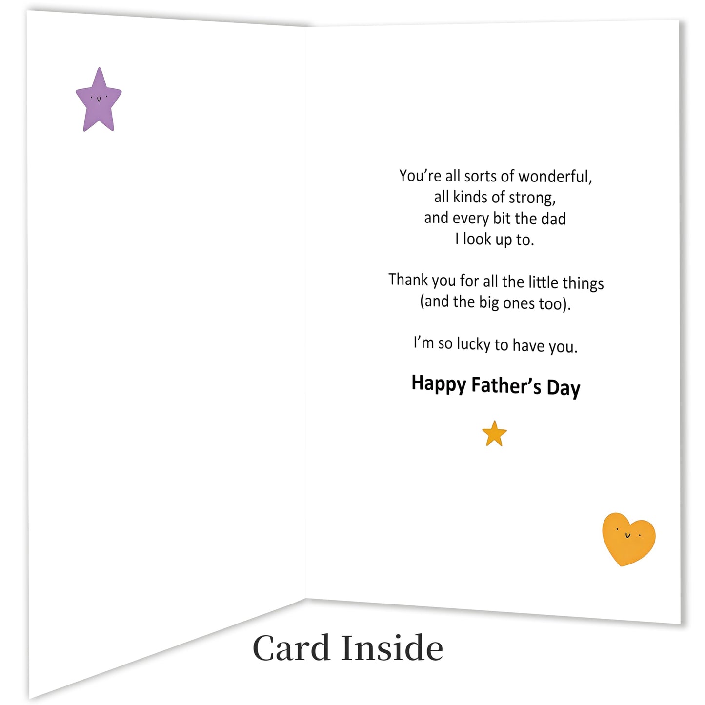 Fathers Day Card,Fathers Day Cards Gifts Decorations for Dad from Daughter Son,Happy Father's Day Cards Gifts Ideas with Envelope,Funny Sweet Dad Card BST220