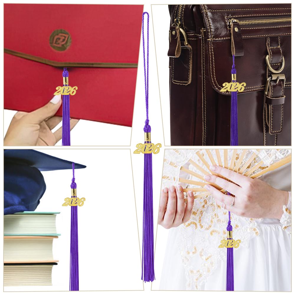 2026 Black Tassel Graduation with Charm,Graduation Cap Accessories,2026 Tassels for Caps Kindergarten Elementary School Middle School University Gifts for Students,Congrats Grad Ceremony Essentials BST220