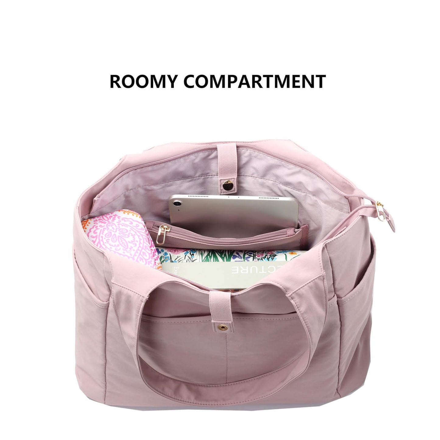 ESVAN Yoga Tote Bag Mat bag Women Shoulder Bags Carryall Tote for Travel Office Workout Gym Nurse Beach BST326H