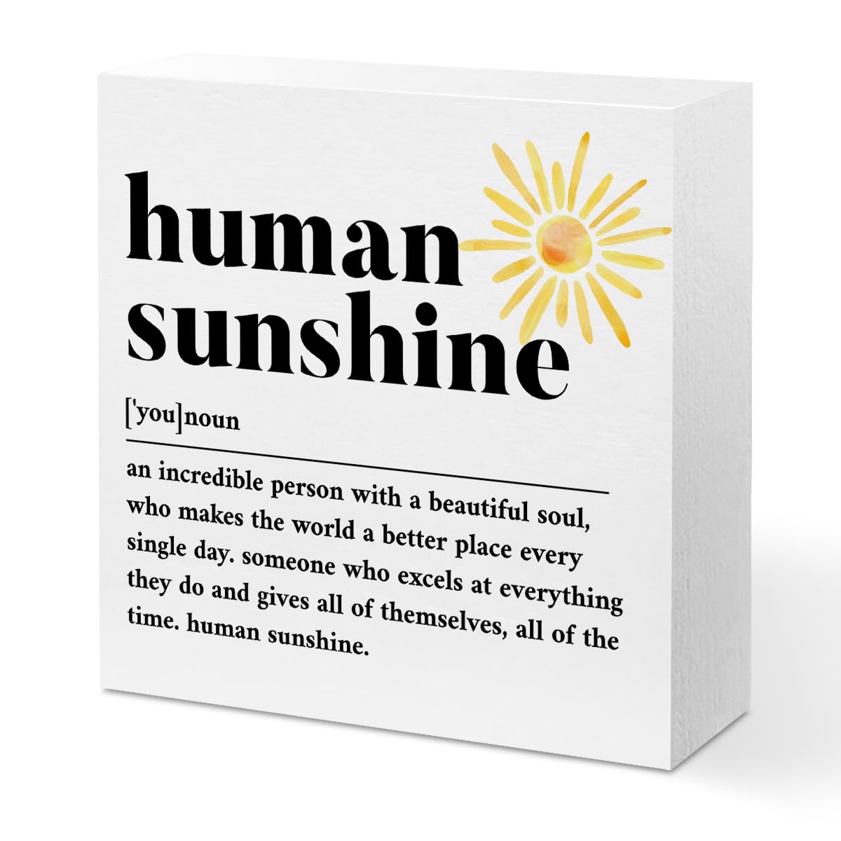 Inspirational Motivational Gifts Employee Appreciation Gifts Wood Box Sign | Daily Affirmations for Women, Little Reminders You are Enough Wooden Box Desk Decorative Sign for Office Desk Table Shelf BST202