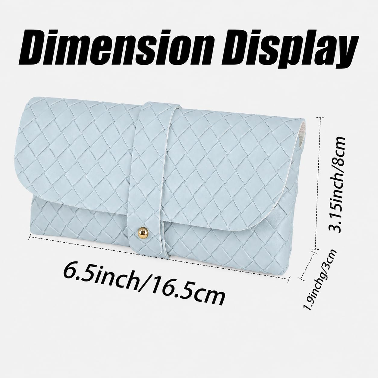 Glasses storage bag Travel sunglasses myopia glasses storage bag Fashion leather storage bag WN420