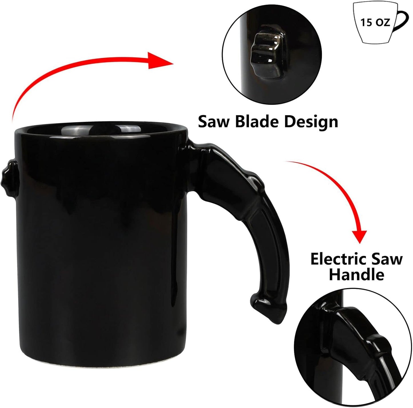 Ceramic Coffee Mug with Electric Saw Handle 94
