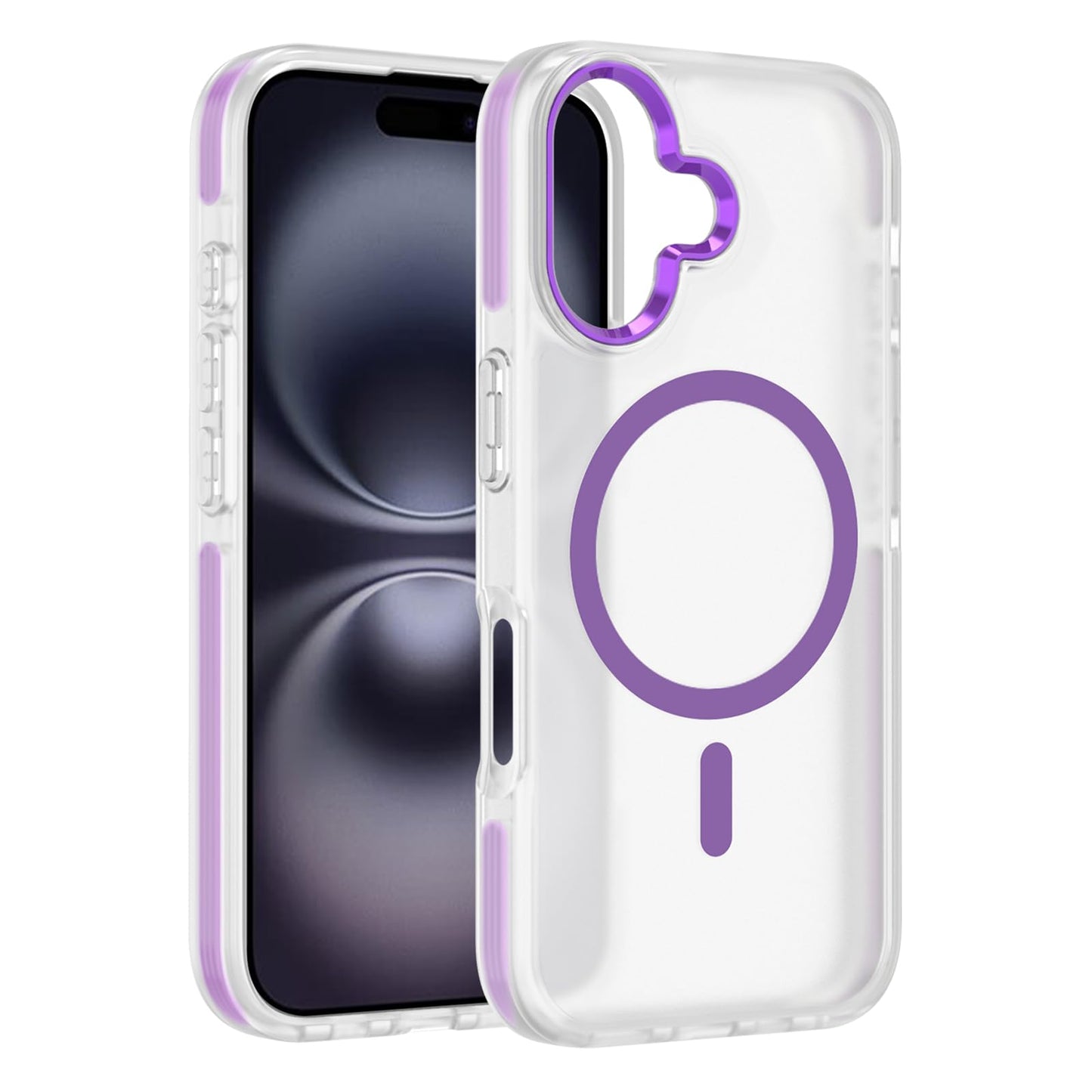 PinLiSheng for iPhone 17 Pro Max Case， Compatible with MagSafe, Shockproof Military-Grade Protection, Scratch-Resistant Back, Anti-Yellowing，Magnetic Phone Case for iPhone 17 Pro Max, Clear WN420