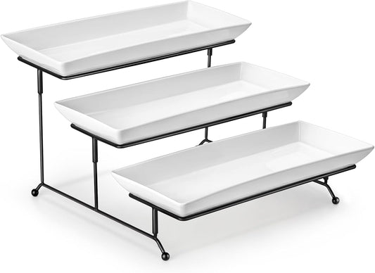 MALACASA 3 Tier Serving Tray 100