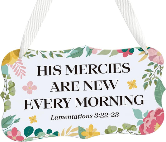 HDHBP Boho Religious Christian Wall Art Inspirational Bible Verses Wall Decor Catholic Faith Based Gifts Acrylic Sign for Front Door Christmas BST326H