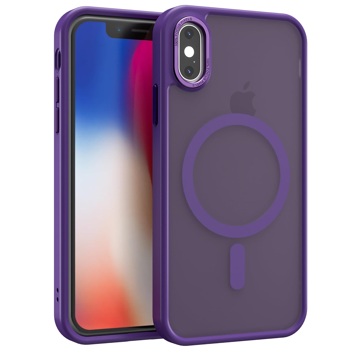 Magnetic for iPhone 17 Air Phone Case, [Compatible with MagSafe], Screen Protector X1, [Military Grade Drop Protection],Matte Finish,Slim,Shockproof,Protective (Black, iPhone 17 AIR) WN420