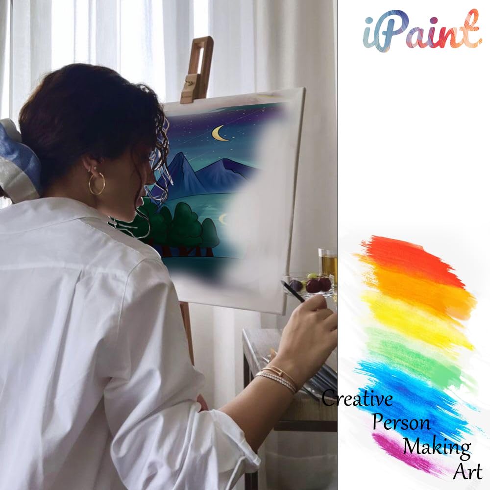 2Pcs Sip and Paint Kit for Adults,Valentines Couple Painting Kit Supplies Canvas, Pre Drawn Canvas to Paint for Date Night for Couples DIY Acrylic Painting Kits Party Favor 8×10 WN420