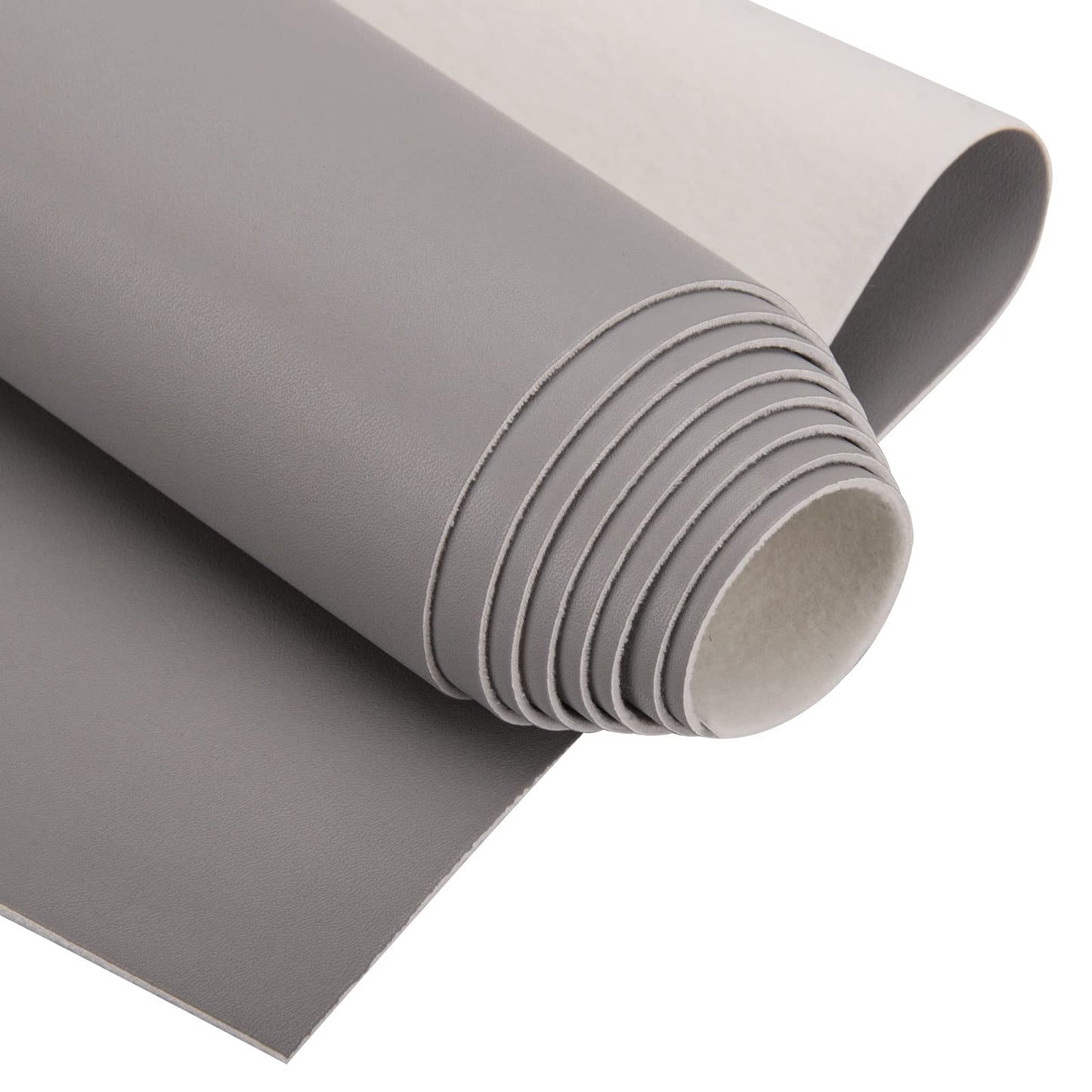 PU Fabric Material 1 Yard 54" x 36" Faux Synthetic Leather Sheets 1.2mm Thick Perfect for Upholstery, DIY Crafts, Hat Making, Hair Crafts Making, Sewing, Shoe Making (Gray) BST220