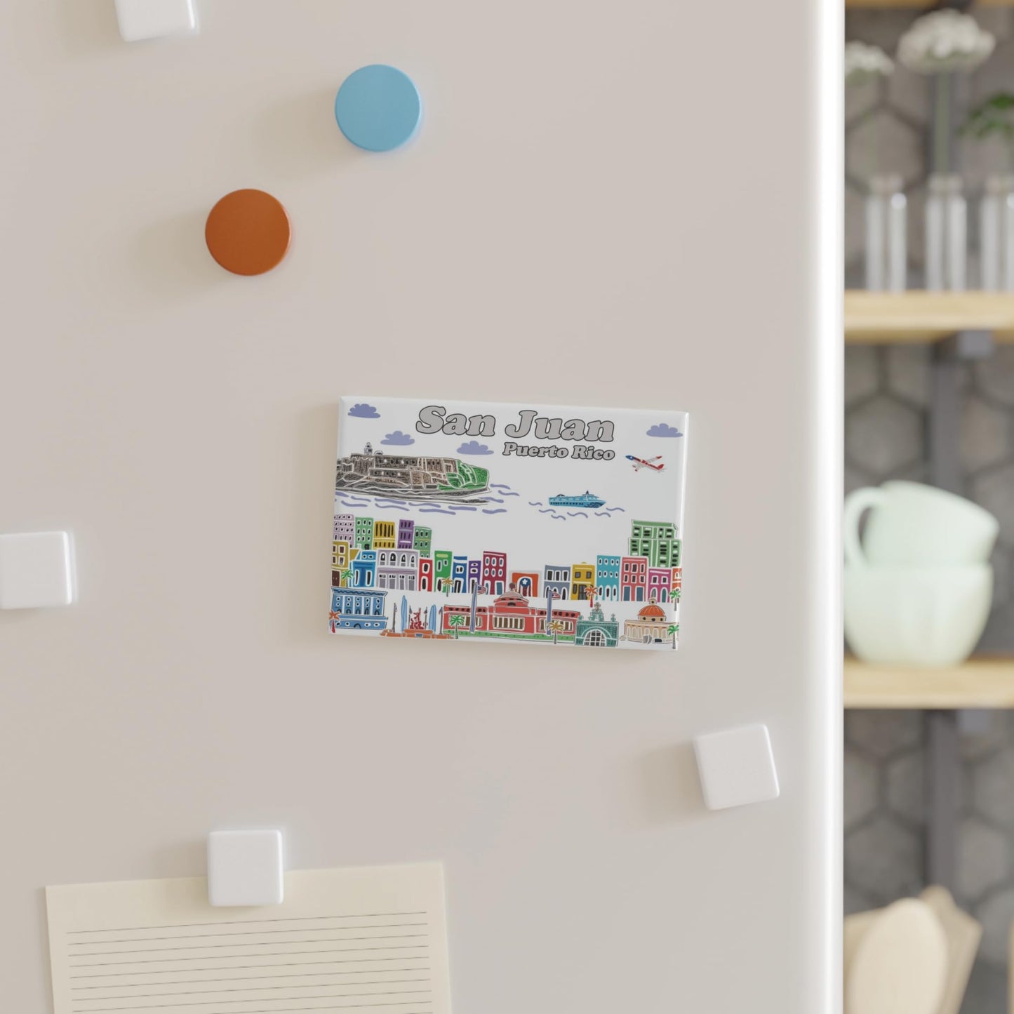 City Themed Artwork Magnet Collection by Beary Blu - Designed in The USA, Collectible Souvenirs Gifts 2.5" x 3.5" (Dallas) BST220
