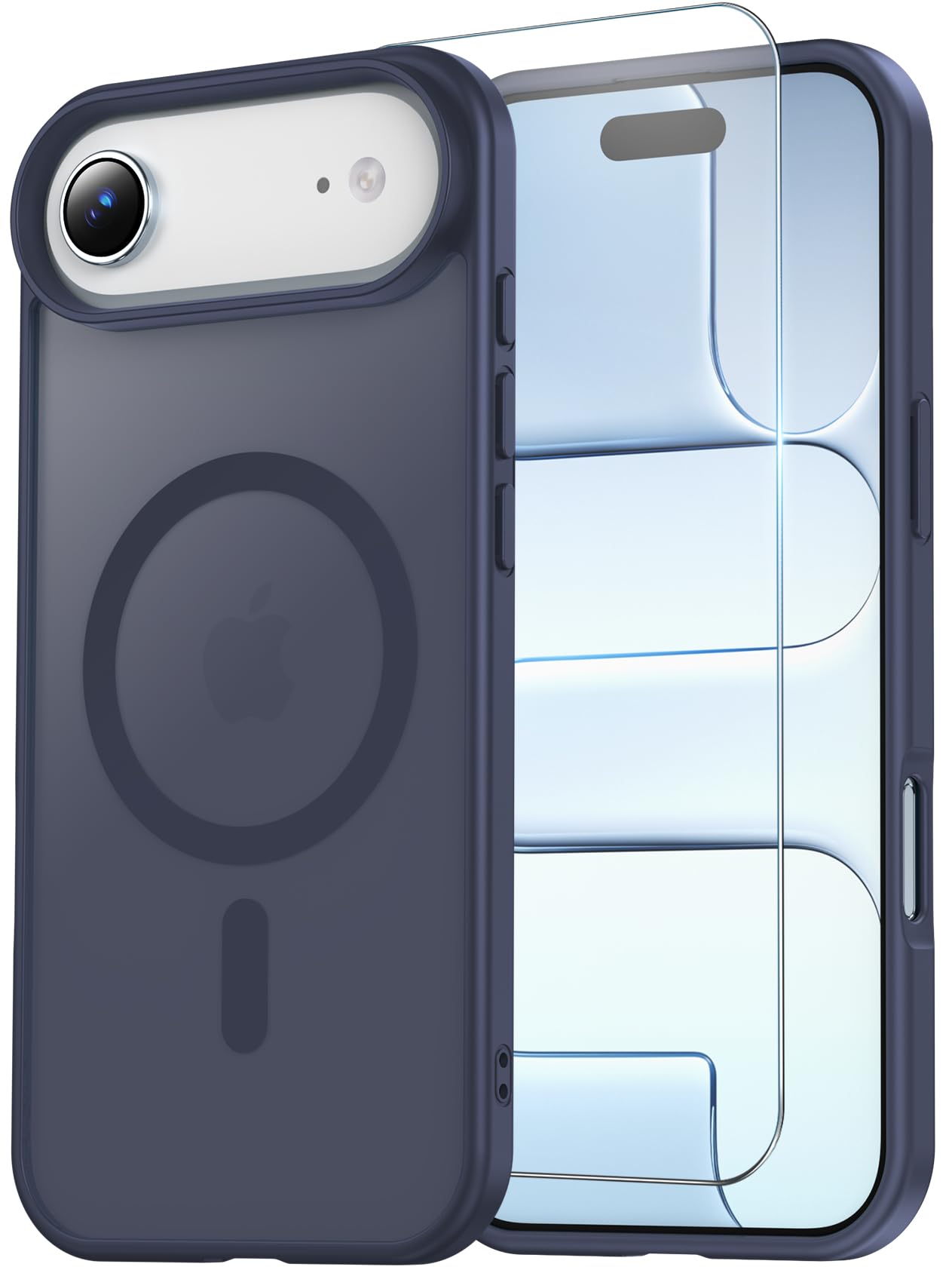for iPhone 17 Pro Max Case Clear with Screen Protector, Compatible with Magsafe, Anti-Yellowing, Military-Grade Protection, Shockproof Slim Magnetic Phone Case Cover, Black WN420