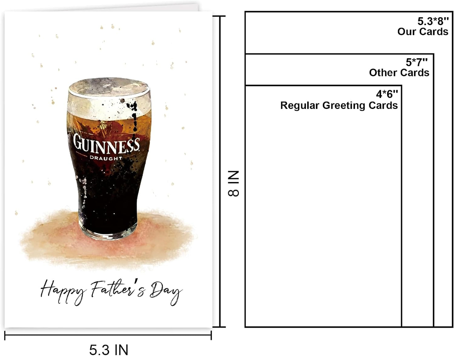 Funny Fathers Day Card for Dad Stepdad Bonus Dad Husband Grandpa, Humorous Happy Father's Day Card Gift from Son Daughter Grandson Granddaughter, Unique Fathers Day Card for Him BST202