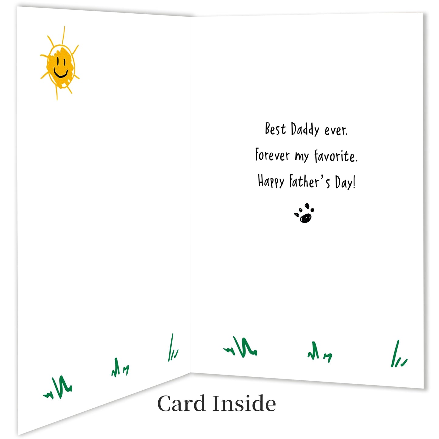 Funny Fathers Day Card for Dad, Father's Day Cards Gifts Decorations from Daughter Son, Happy Fathers Day Card from Cat, Cute Cat Dad Father's Day Decorations Gifts BST220