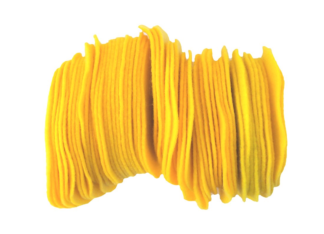 Playfully Ever After Yellow Craft Felt Circles (2 Inch - 44pc) BST220